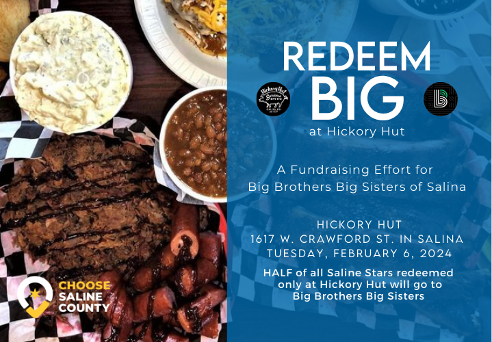 Support Big Brothers, Big Sisters of Salina at Hickory Hut - News Image